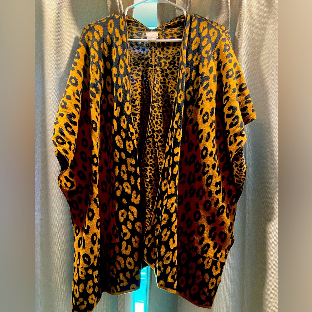 Chicos animal print cardigan